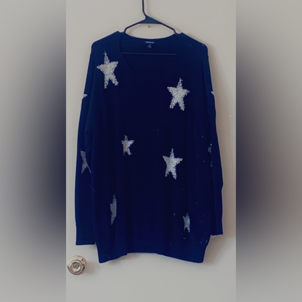 Torrid Black Star Sweater